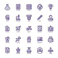 College Life icon pack for your website, mobile, presentation, and logo design. College Life icon basic line gradient design. Vector graphics illustration and editable stroke.