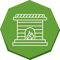 Fireplace Vector Icon