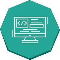 icono de vector de codificación