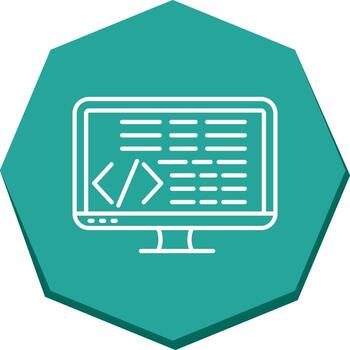 icono de vector de codificación