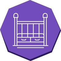 Baby Crib Vector Icon