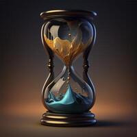 Shining Hourglass with Hourglass. . photo