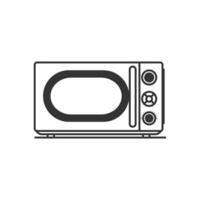 Cartoonish microwave oven vector illustration design.