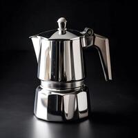 italian espresso machine or moka pot. . photo