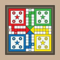 el ilustración de ludo juego vector