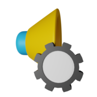 Sound Controller 3D Render Icon Illustration png