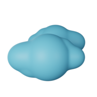 nube 3d rendere icona illustrazione png