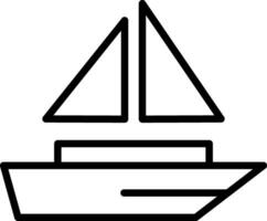 diseño de icono de vector de vela