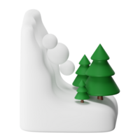 illustration d'icône de rendu 3d d'avalanche png