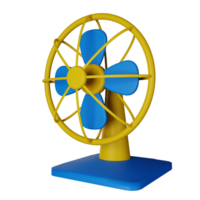 illustration de l'icône de rendu 3d du ventilateur png