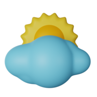 Sunshine 3D Render Icon Illustration png