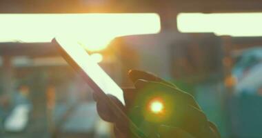 Using smart phone against bright sunlight video