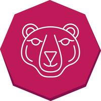 icono de vector de oso polar