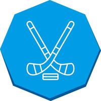 icono de vector de hockey sobre hielo