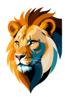 Lion Head PNG Transparent Majestic King of the Jungle Stock Photo, AI Generated