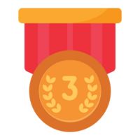 Bronze Badge Achievement Badge 2D Color Illustrations png