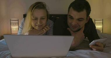 He choosing to watch film with wife video