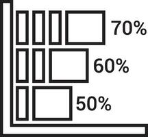 Growth business icon symbol vector image. Illustration of the progress outline infographic strategy  development design image