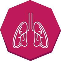 icono de vector de pulmones