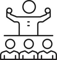 Growth business icon symbol vector image. Illustration of the progress outline infographic strategy  development design image