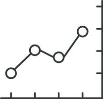 Growth business icon symbol vector image. Illustration of the progress outline infographic strategy  development design image