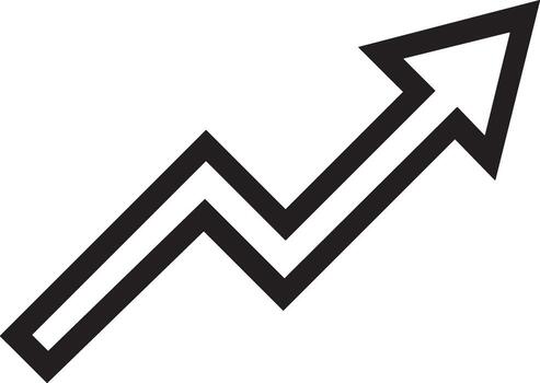 crecimiento negocio icono símbolo vector imagen. ilustración de el Progreso contorno infografía estrategia desarrollo diseño imagen