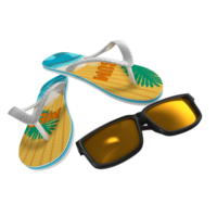 sunglasses with delo flip-flops png