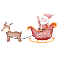 schattig Kerstmis element waterverf clip art. png