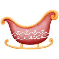 süß Weihnachten Element Aquarell Clip Art. png