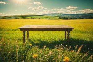 Spring background. AI generated photo