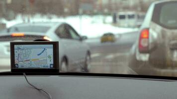fácil de viaje en el ciudad con GPS dispositivo video