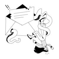 Trendy Malware Email vector