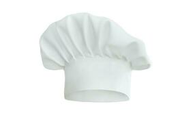 blanco cocinero sombrero aislado en blanco foto