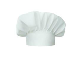 blanco cocinero sombrero aislado en blanco foto