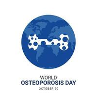 World Osteoporosis Day background. vector