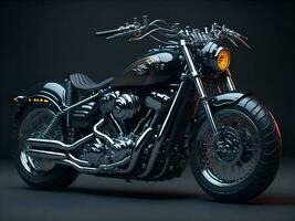 ai generativo, conceptual diseño de un personalizado motocicleta aislado en varios antecedentes foto
