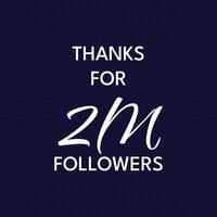 Digital Milestone Celebration Thanking Your Loyal Social Media Followers vector