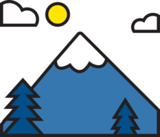 azul Nevado montañas paisaje png