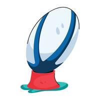 Trendy Rugby Trophy vector