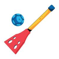 Trendy Broomball Concepts vector