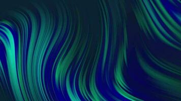 abstract blue and green waves on a black background video