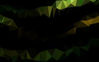 Dark Green, Yellow vector abstract polygonal layout.