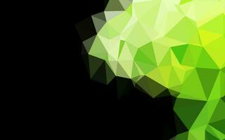 Light Green vector shining triangular template.