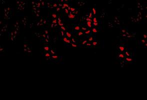 Dark Red vector texture with random forms.