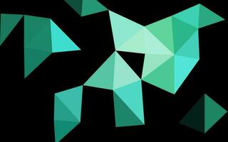 Light Green vector triangle mosaic texture.