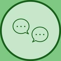 Unique Conversation Bubbles Vector Icon