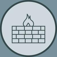 Unique Firewall Vector Icon