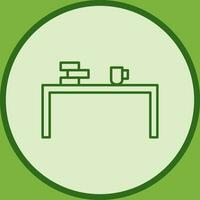 Unique Study Desk Vector Icon