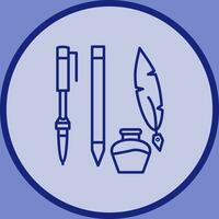 Unique Writing Equipment Vector Icon
