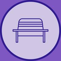 Garden Bench Vector Icon